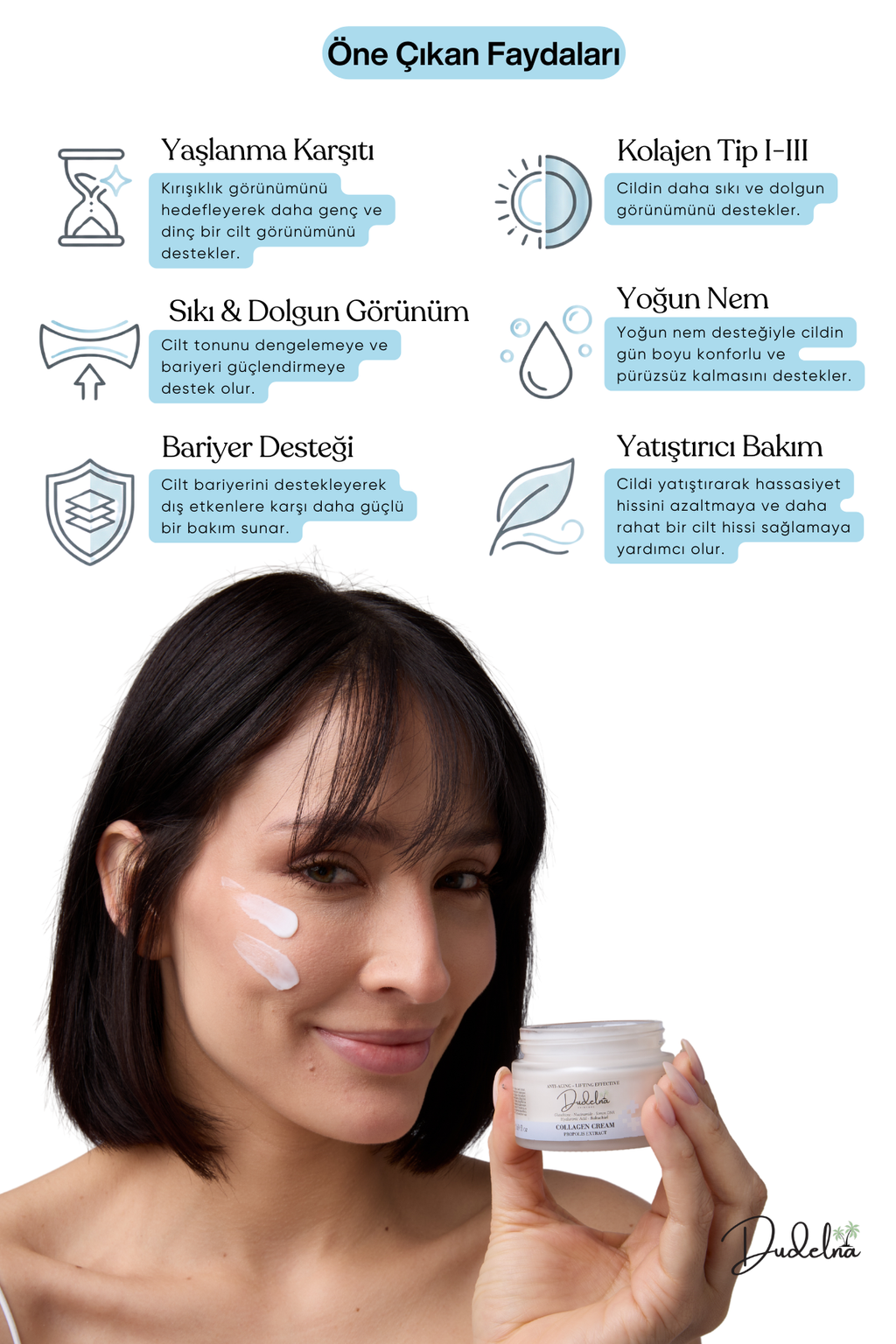 Yaşlanma Karşıtı Kolajen Yüz & Cilt Bakım Kremi | Lifting Etkili