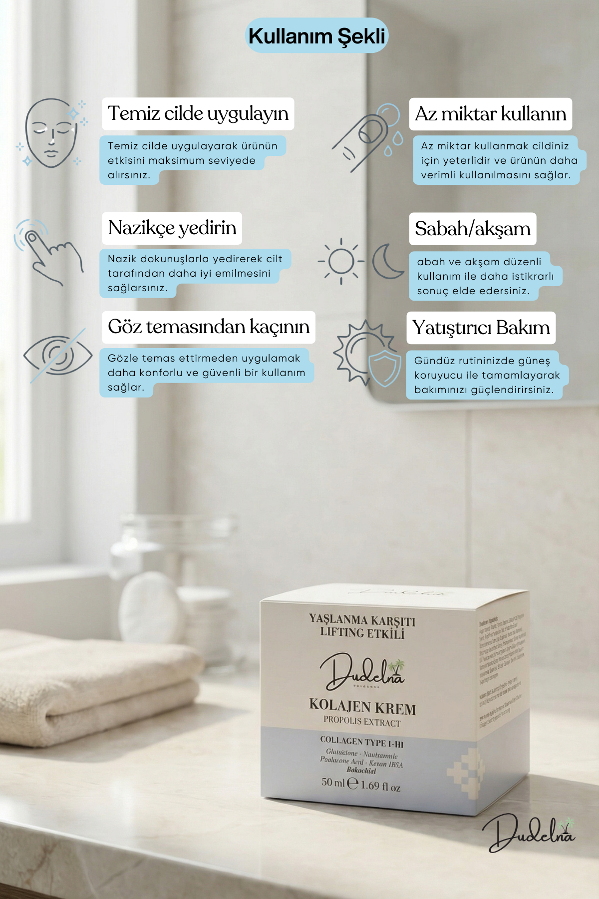 Yaşlanma Karşıtı Kolajen Yüz & Cilt Bakım Kremi | Lifting Etkili