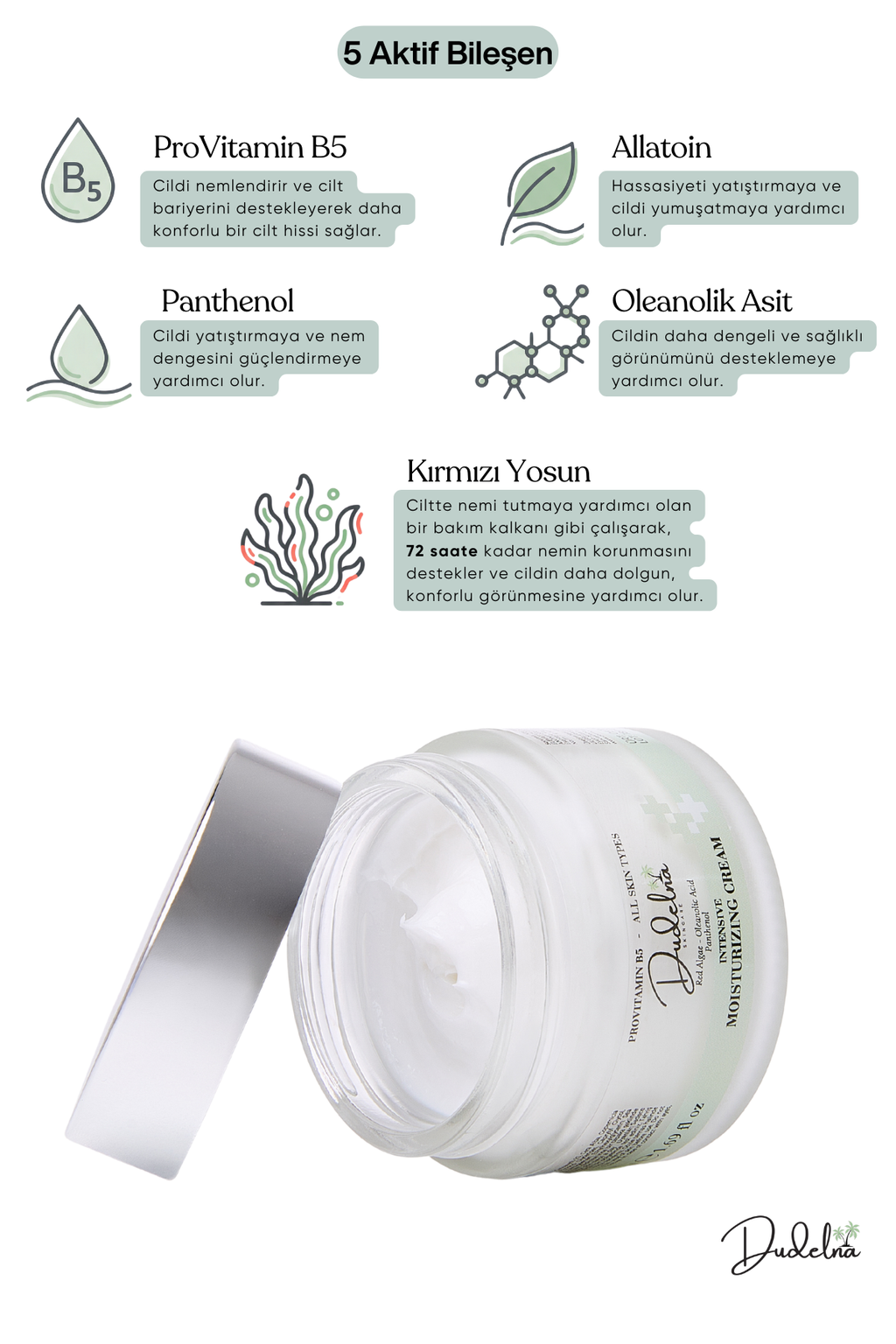 Yoğun Nemlendirici Yüz & Cilt Kremi – ProVitamin B5 | Tüm Cilt Tipleri