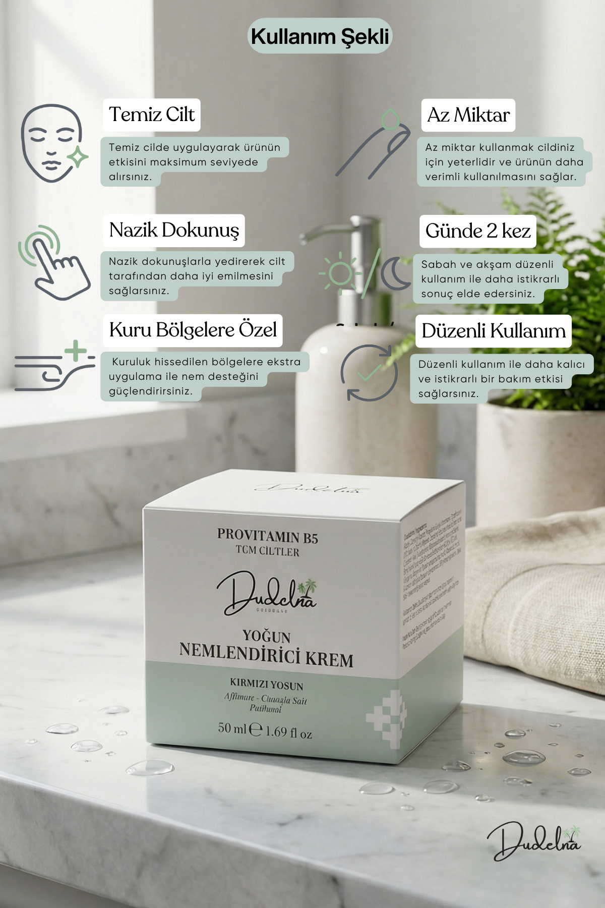 Yoğun Nemlendirici Yüz & Cilt Kremi – ProVitamin B5 | Tüm Cilt Tipleri