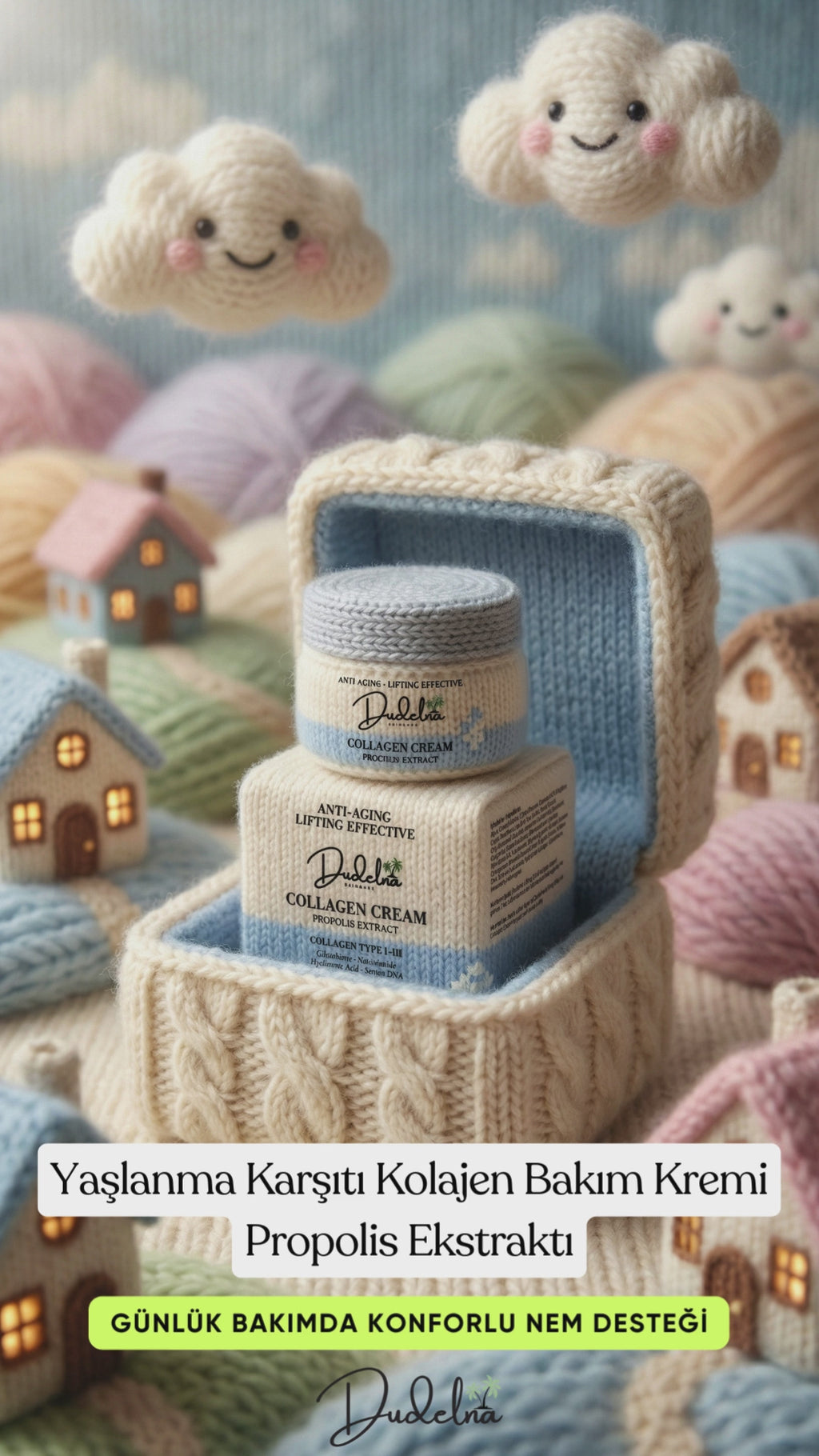 Yaşlanma Karşıtı Kolajen Yüz & Cilt Bakım Kremi | Lifting Etkili