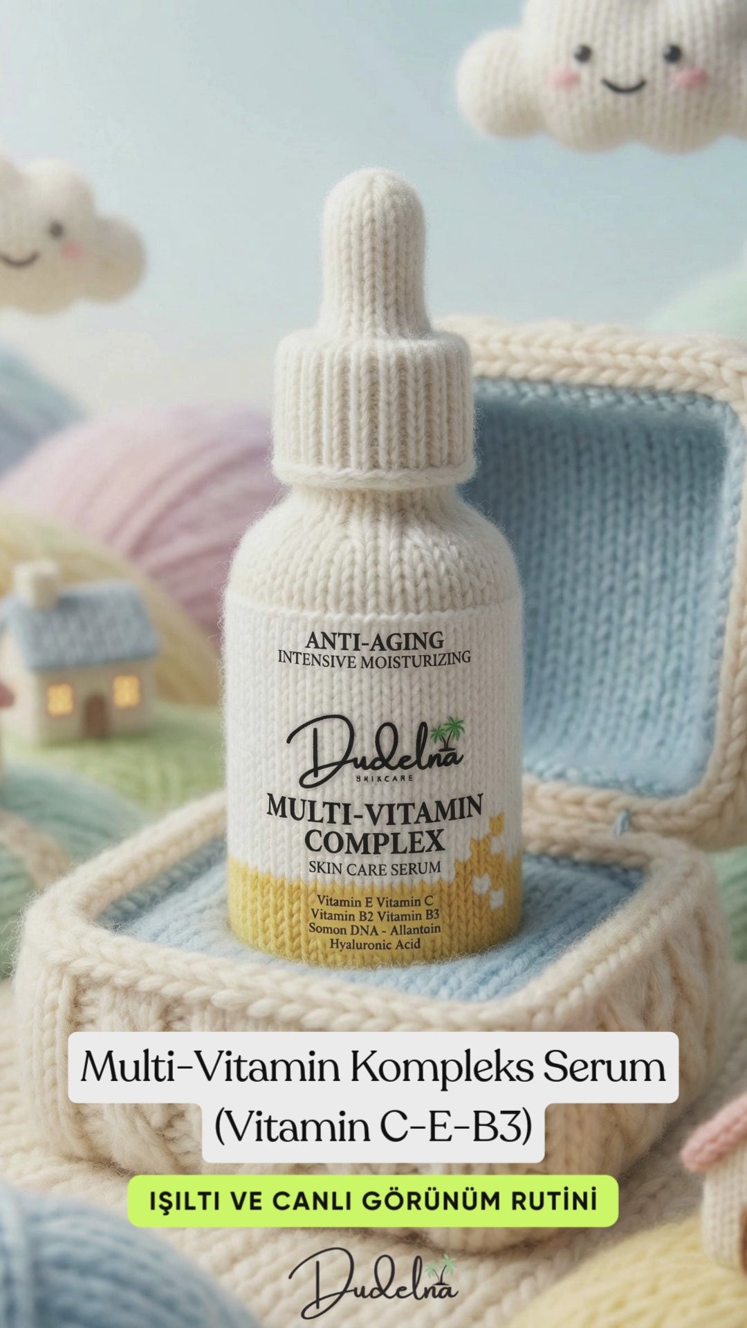 Yaşlanma Karşıtı Multi-Vitamin Yüz & Cilt Serumu | Yoğun Nem